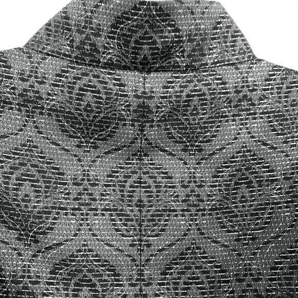 CLASSIQUES ENTIER Womens Petite Puff Sleeve Black Silver Whimsigoth Jacket S - Picture 16 of 16